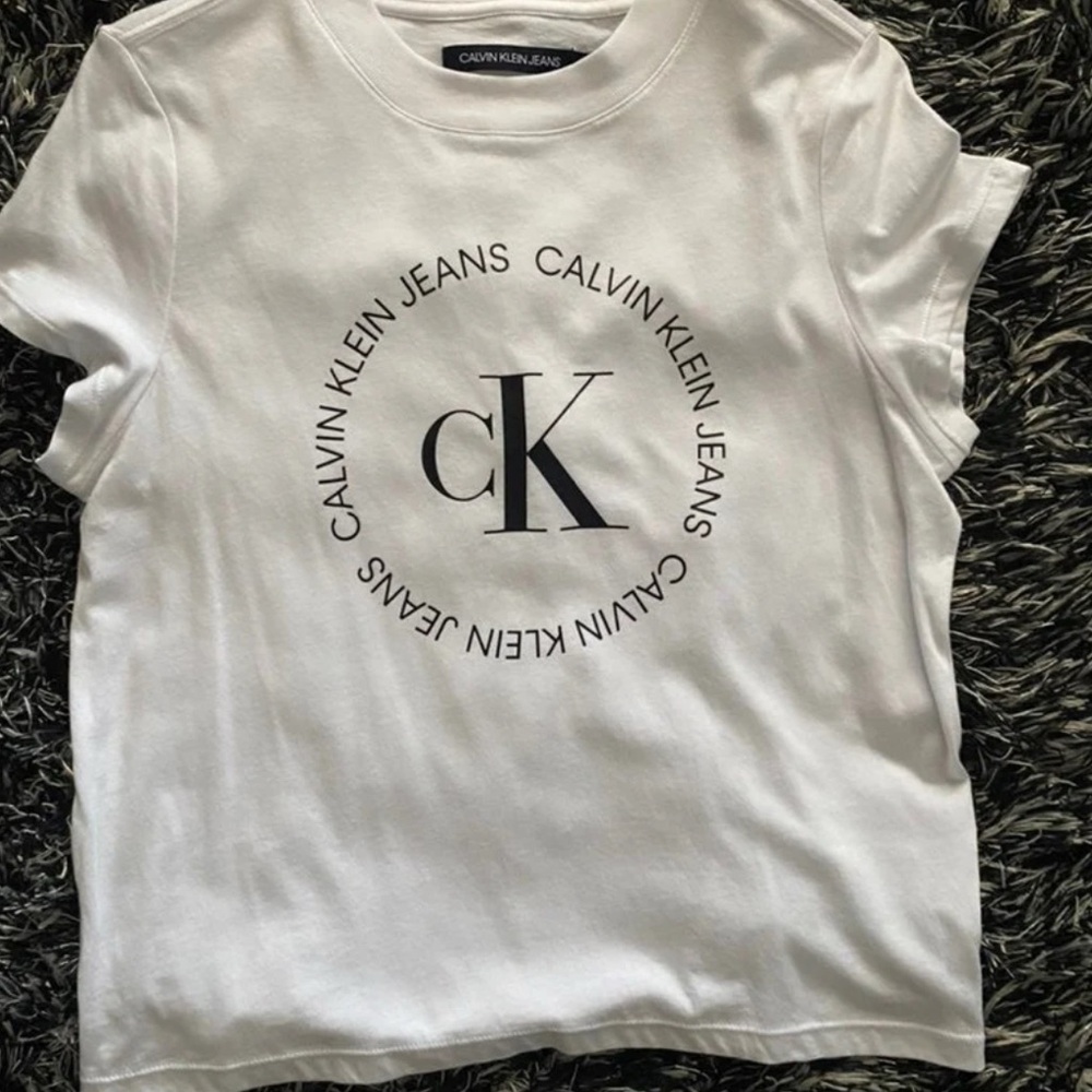 Calvin Klein White Logo T-Shirt